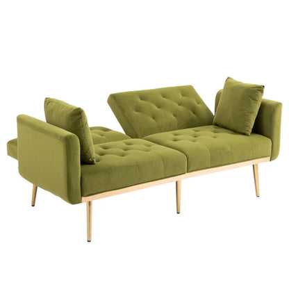 COOLMORE Velvet Sofa , Accent sofa .loveseat sofa with metal feet-海智集-Default-