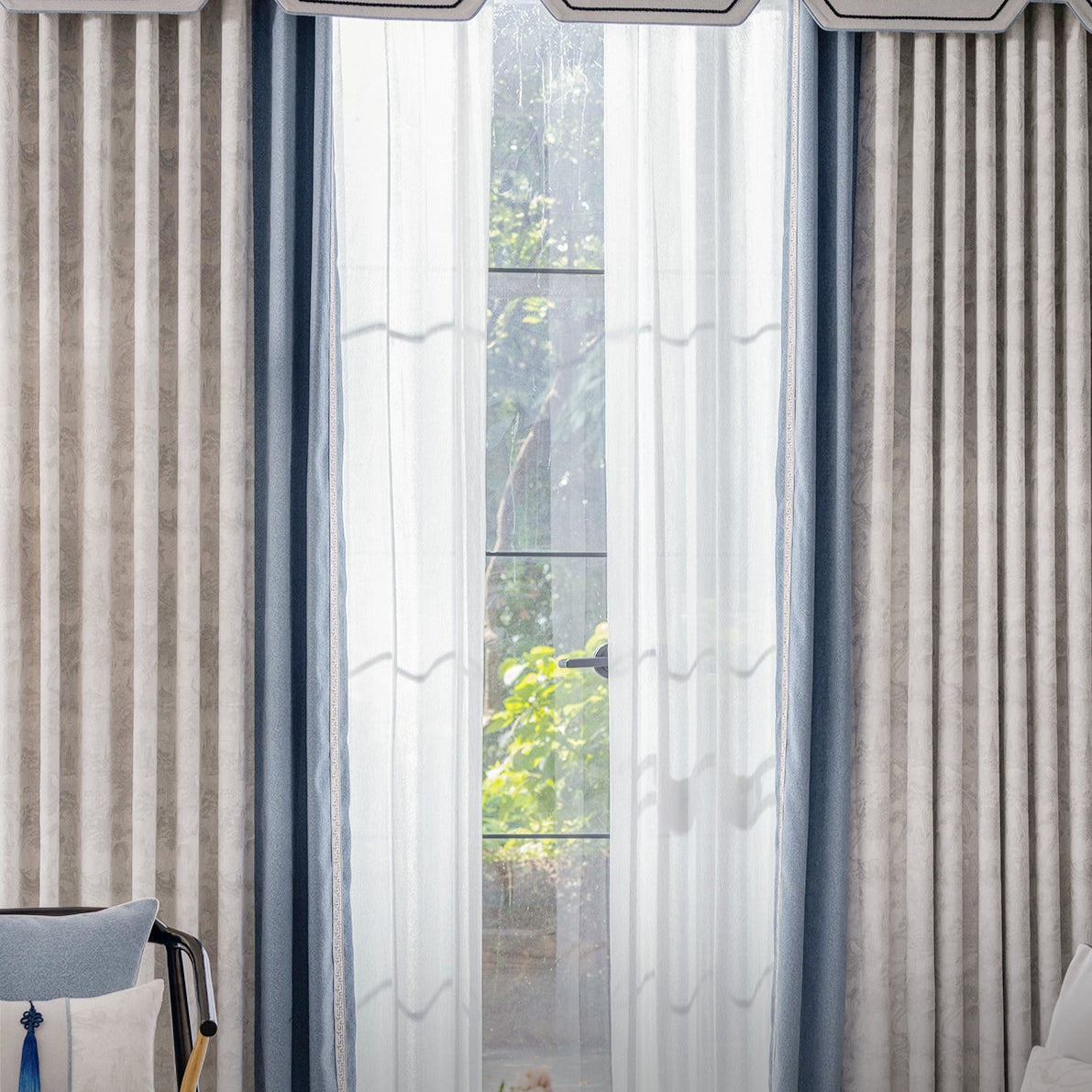 Xiguangguangyu curtains: The high-density jacquard texture endows a low-key three-dimensional effect without being overly flamboyant-海智集-