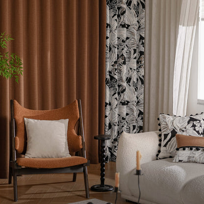 The flamboyant layered color curtain: A design element with a mid-ancient style, it is retro and low-key yet retains a modern feel-海智集-