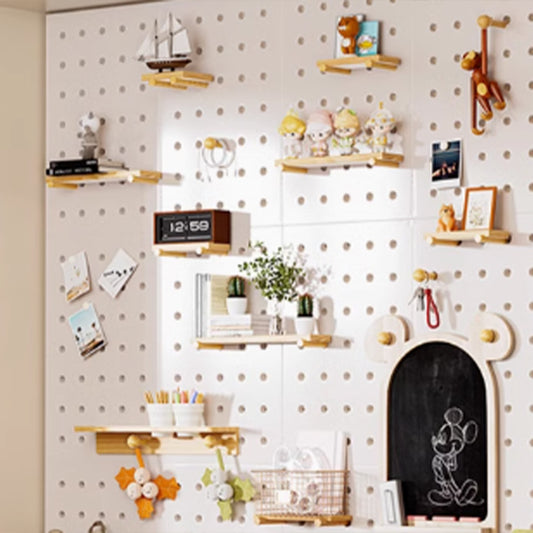 Wooden Plastic Pegboard Accessories - Premium Quality, Strong Load Capacity Dimensions - Ideal for Organizing and Maximizing Space-海智集-