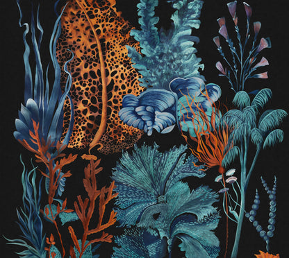 Coral Haiyan Wallpaper: The harmonious atmosphere created by the embroidered wall fabric-海智集-