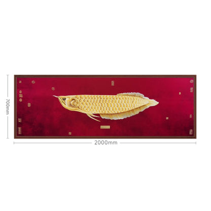 Decorative Art-Golden Dragon Fish Scroll 3-海智集-