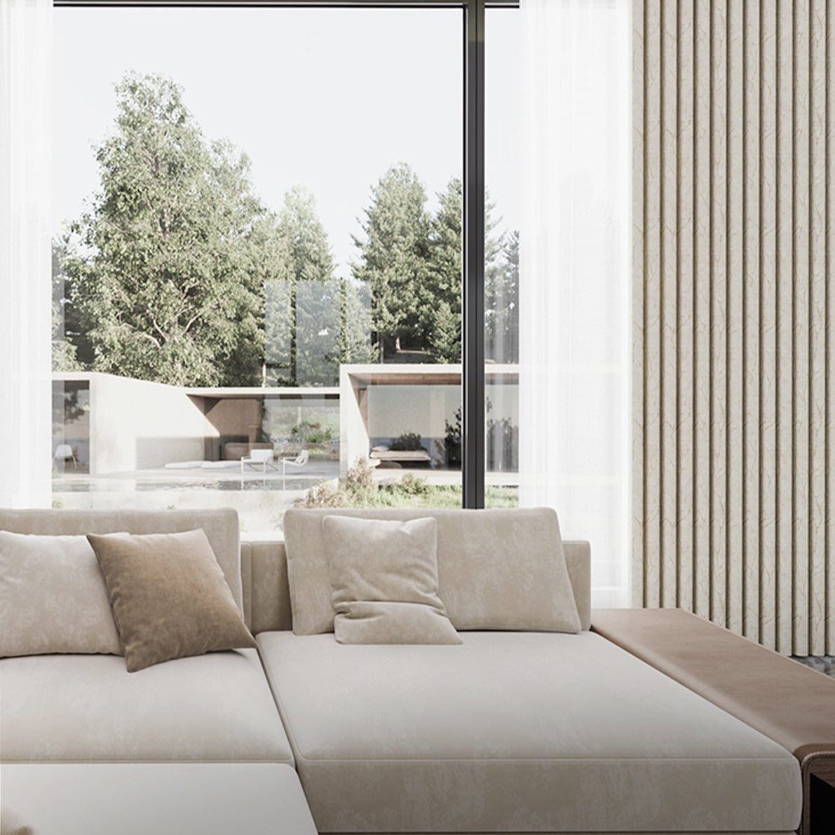 Orchid Artistic Conception Curtains: Create a professional yet warm environment-海智集-