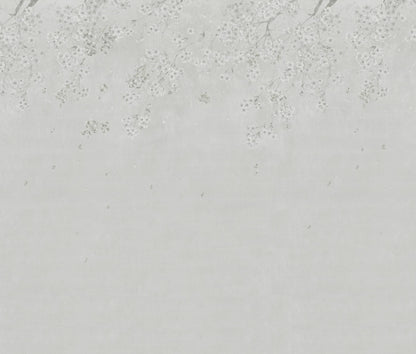 Flowers Bloom in the distance Wallpaper: A classical space created by embroidered wall fabric.-海智集-