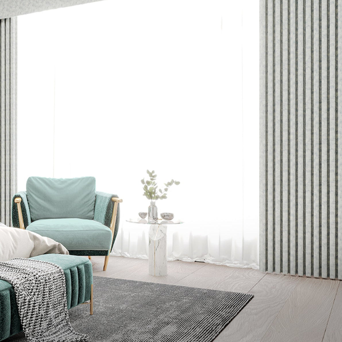 Jian 'ai Impression Curtains: The fabric is tight and wear-resistant, with a natural drape-海智集-