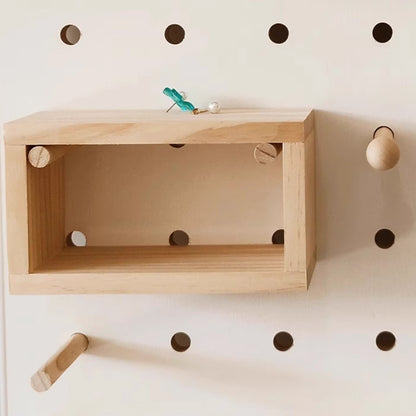 High-Quality Pegboard Accessories - Durable Wood-Plastic, Strong Load Capacity Up to 1.5kg-海智集-