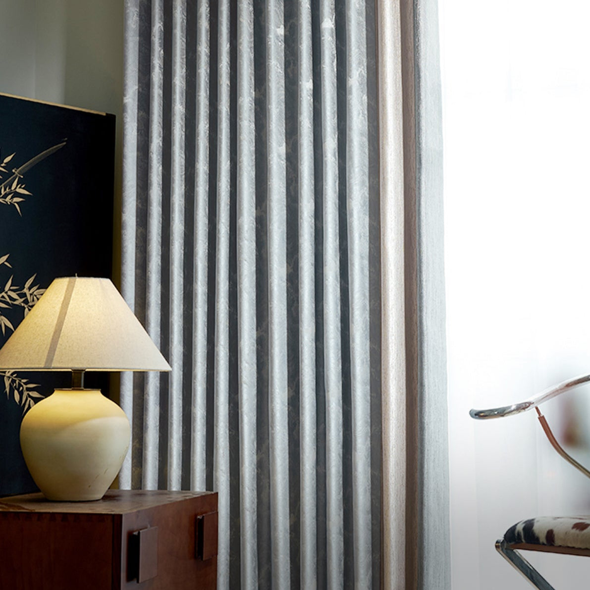 Water Soft Mountain Warm Curtains: Elegant and understated design aesthetics-海智集-