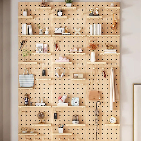 High-Quality Wood-Plastic Pegboard Accessories , Compatible with 15mm Holes, Strong and Durable Hanging Solution-海智集-