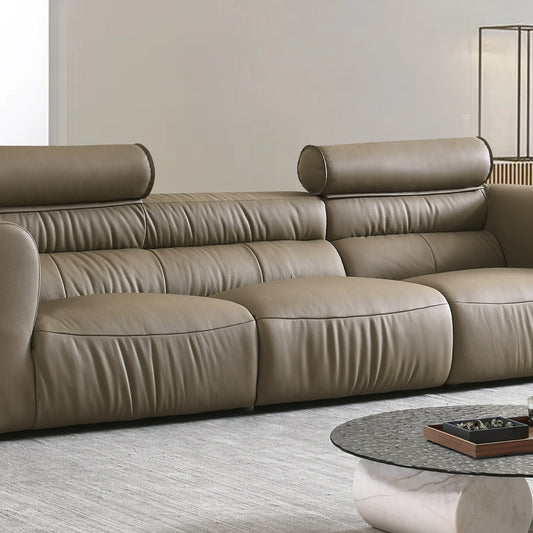 Jinxuan Series Leather sofa, Italian light Luxury four-seater GINSON. CB3732-海智集-