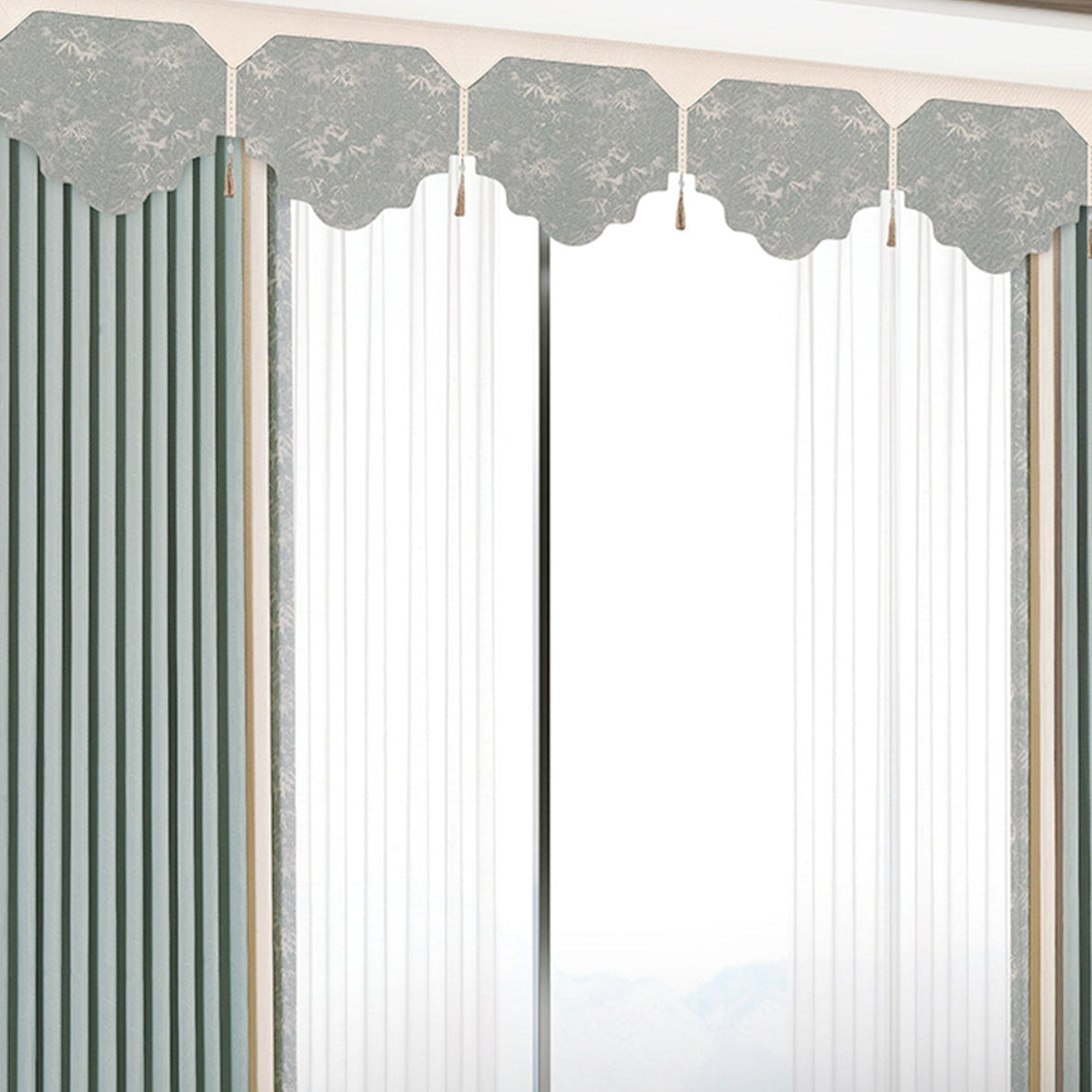 Anzhi Tinglan Curtains: Made with yarns and high-precision jacquard technology, the patterns are three-dimensional and long-lasting without fading-海智集-