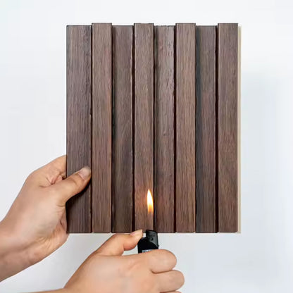 Low Priced Indoor Wood Plastic Sheet Composite WPC SPC Wall Panels Interior Slotted Wall Cladding Boards-海智集-