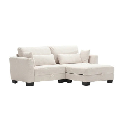 UNITED Modular Sectional Sofa L Shaped Modular Couch with Reversible Chaise Modular Sofa Sectional Couch with Storage Seats-海智集-Default-