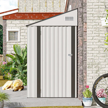 Campcraft Optional two-color storage shed, single hinge door, solid structural design, good ventilation, surface with protective film, and suitable for various scenarios-海智集-Default-