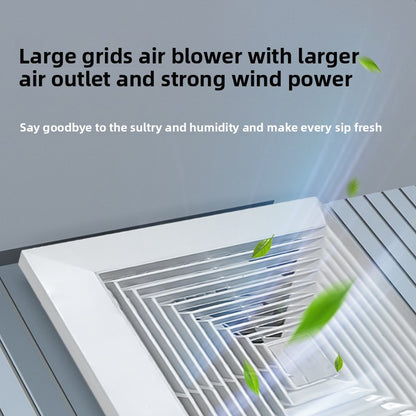 Integrated Ceiling Ventilation Fan for Bathroom Exhaust Ventilation, Powerful Quiet Exhaust Fan for Kitchen-Kitchen & Bathroom-海智集-[ 6inch Circle White ] Opening Size 17X17CM-