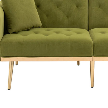 COOLMORE Velvet Sofa , Accent sofa .loveseat sofa with metal feet-海智集-Default-
