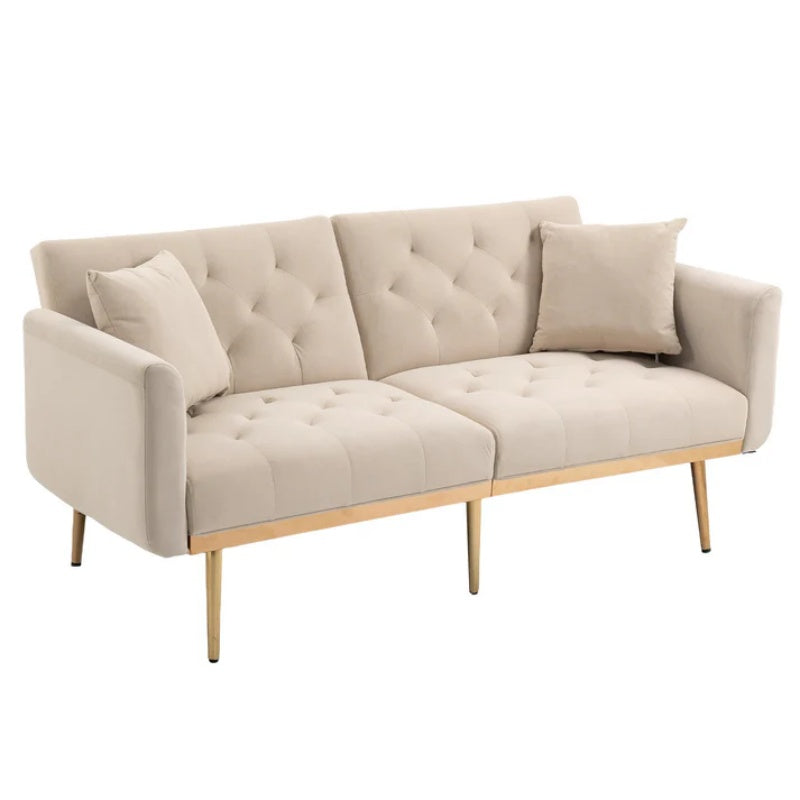 COOLMORE Velvet Sofa , Accent sofa .loveseat sofa with metal feet-海智集-Default-