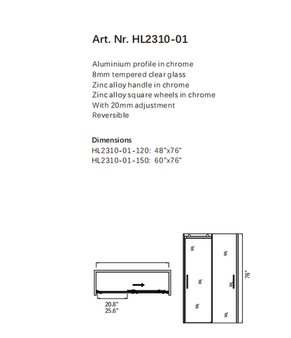 Flat-opening one-line ultra-narrow stainless steel shower enclosure partition, tempered glass bathroom sliding door, custom-made bathroom for bathing-海智集-