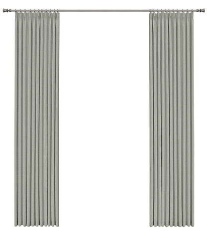 Lark grey leaf-shadow curtain：Elegant Ancient Style, Light Blocking Soft Texture, High-Quality Drapery for a Cozy Atmosphere-海智集-