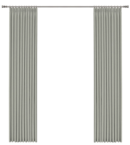 Lark grey leaf-shadow curtain：Elegant Ancient Style, Light Blocking Soft Texture, High-Quality Drapery for a Cozy Atmosphere-海智集-
