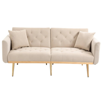 COOLMORE Velvet Sofa , Accent sofa .loveseat sofa with metal feet-海智集-Default-
