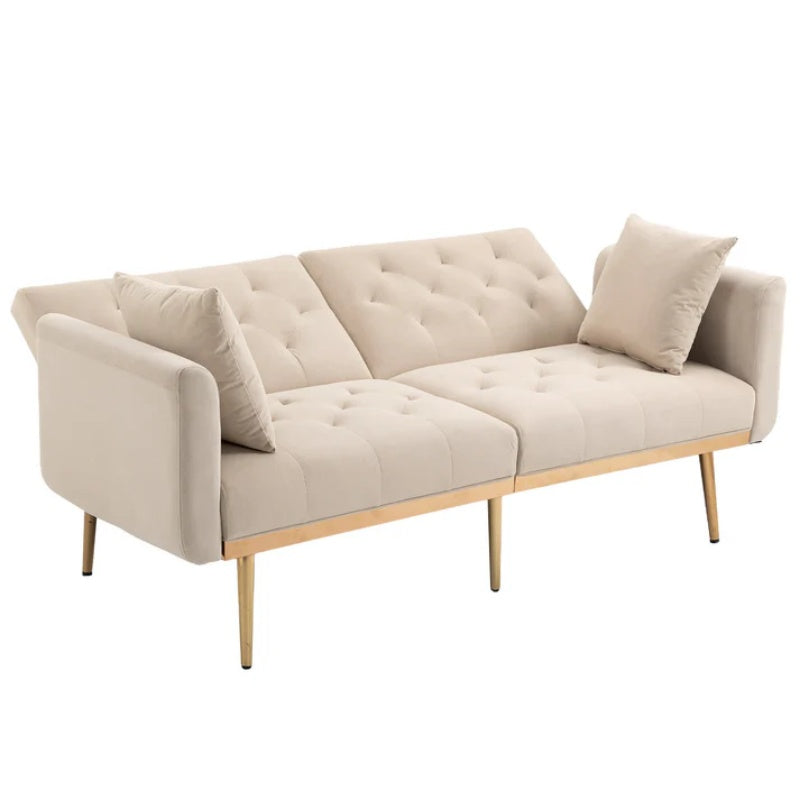 COOLMORE Velvet Sofa , Accent sofa .loveseat sofa with metal feet-海智集-Default-
