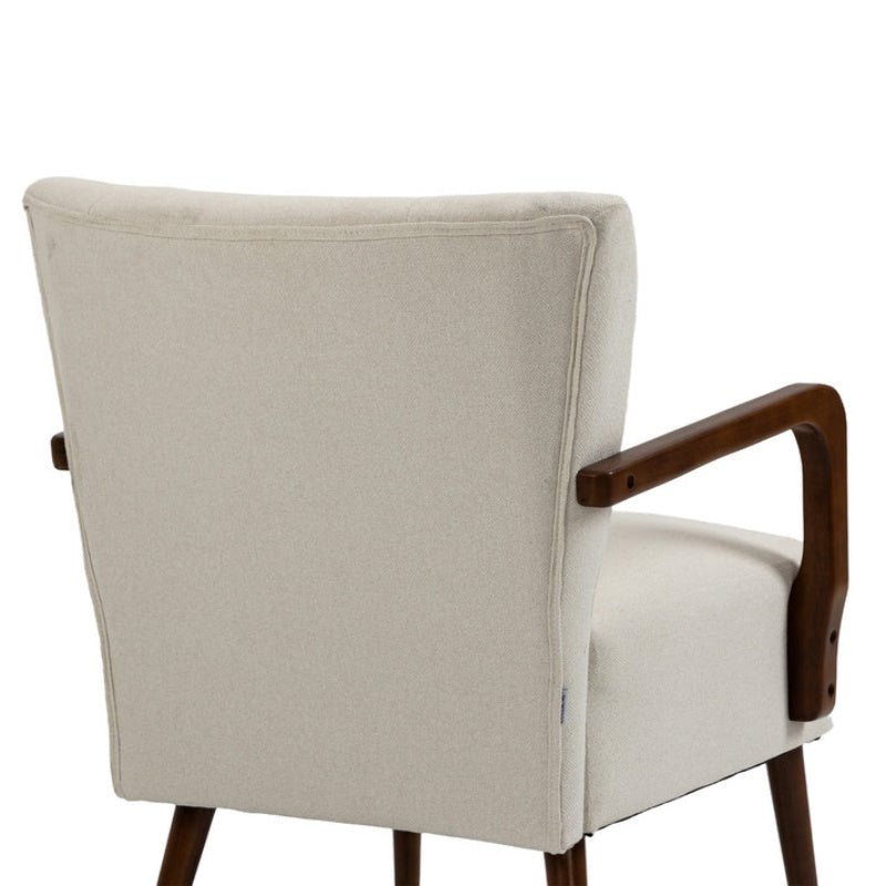 COOLMORE Wood Frame Armchair, Modern Accent Chair Lounge Chair for Living Room-海智集-Default-