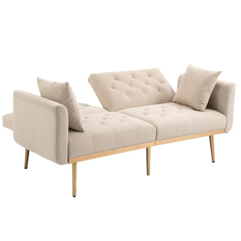 COOLMORE Velvet Sofa , Accent sofa .loveseat sofa with metal feet-海智集-Default-