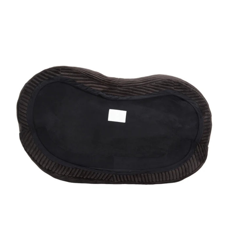 High Back Bean Bag Chair Couch for Adults and Kids, Indoor & Outdoor, Corduroy, Black, 64.17''-海智集-Default-