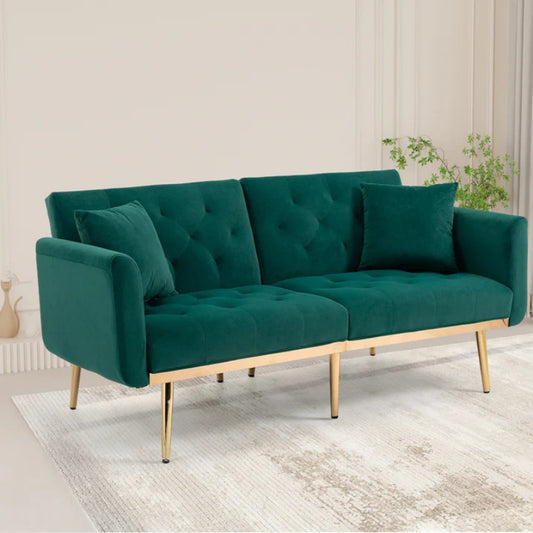 COOLMORE Velvet Sofa , Accent sofa .loveseat sofa with metal feet-海智集-Default-