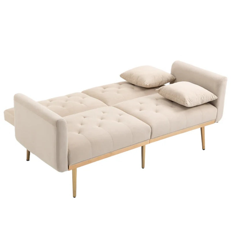 COOLMORE Velvet Sofa , Accent sofa .loveseat sofa with metal feet-海智集-Default-