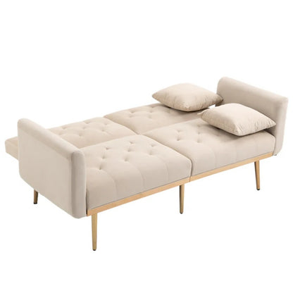 COOLMORE Velvet Sofa , Accent sofa .loveseat sofa with metal feet-海智集-Default-