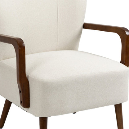 COOLMORE Wood Frame Armchair, Modern Accent Chair Lounge Chair for Living Room-海智集-Default-