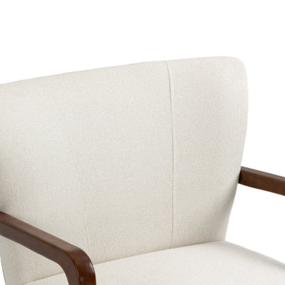 COOLMORE Wood Frame Armchair, Modern Accent Chair Lounge Chair for Living Room-海智集-Default-