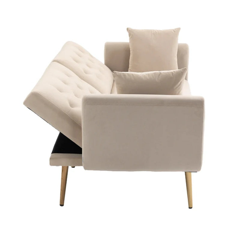 COOLMORE Velvet Sofa , Accent sofa .loveseat sofa with metal feet-海智集-Default-