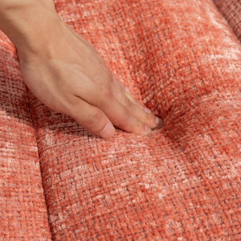 Durable Comfort High Back Pink Chenille Bean Bag Sofa Lounger for Adults and Kids, Indoor & Outdoor-海智集-Default-