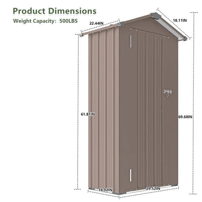 Campcraft High quality galvanized iron sheet, waterproof design, reasonable internal space planning, equipped with a solid lock system, easy to assemble and move, two colors optional-海智集-Default-