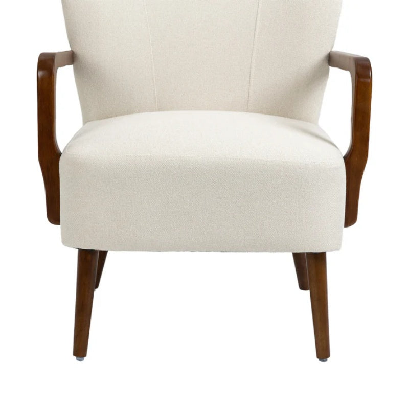 COOLMORE Wood Frame Armchair, Modern Accent Chair Lounge Chair for Living Room-海智集-Default-