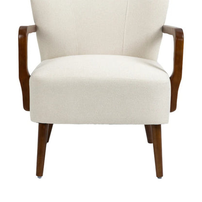 COOLMORE Wood Frame Armchair, Modern Accent Chair Lounge Chair for Living Room-海智集-Default-