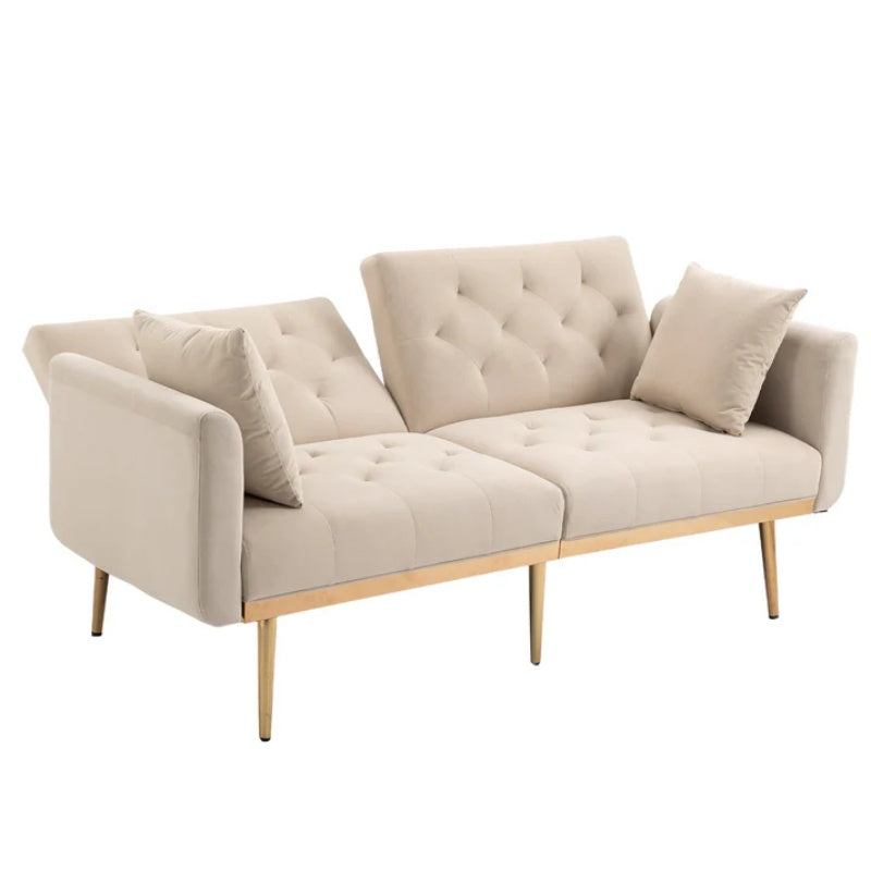 COOLMORE Velvet Sofa , Accent sofa .loveseat sofa with metal feet-海智集-Default-