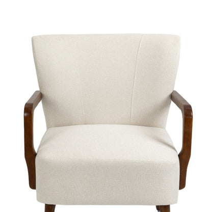COOLMORE Wood Frame Armchair, Modern Accent Chair Lounge Chair for Living Room-海智集-Default-