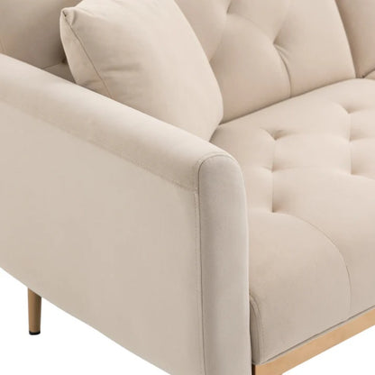 COOLMORE Velvet Sofa , Accent sofa .loveseat sofa with metal feet-海智集-Default-