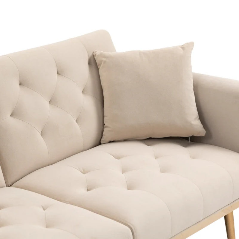 COOLMORE Velvet Sofa , Accent sofa .loveseat sofa with metal feet-海智集-Default-