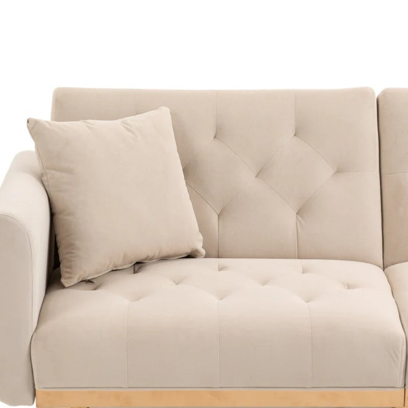 COOLMORE Velvet Sofa , Accent sofa .loveseat sofa with metal feet-海智集-Default-