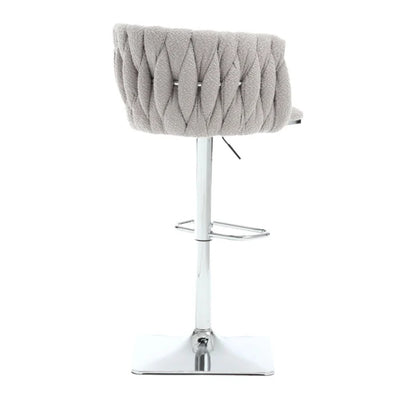 COOLMORE Vintage Bar Stools with Back and Footrest Counter Height Dining Chairs 2PC/SET-海智集-Default-