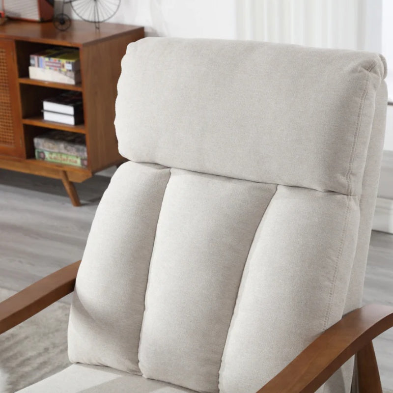 COOLMORE Wood Frame Armchair, Modern Accent Chair Lounge Chair for Living Room-海智集-Default-