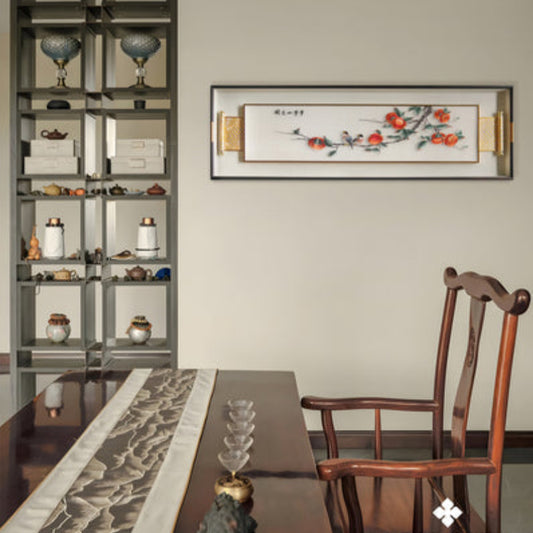 Chinese Calligraphy Wall Art - New Style Ink Wash Scroll for Study Room-海智集-