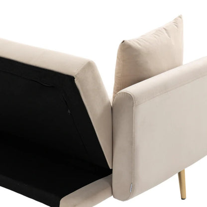 COOLMORE Velvet Sofa , Accent sofa .loveseat sofa with metal feet-海智集-Default-