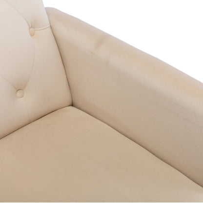 COOLMORE Velvet Accent Chair with Adjustable Armrests and Backrest, Button Tufted Lounge Chair, Single Recliner Armchair with Ottoman-海智集-Default-