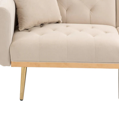 COOLMORE Velvet Sofa , Accent sofa .loveseat sofa with metal feet-海智集-Default-