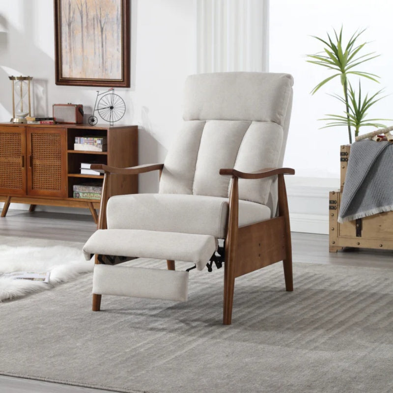 COOLMORE Wood Frame Armchair, Modern Accent Chair Lounge Chair for Living Room-海智集-Default-